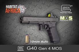 Comparing the size of the bullet impact at 100 feet between the 10mm and glock 45acp is amazing. Glock 40 Gen4 Mos 10mm Auto Pistol Habitat Africa South Africa