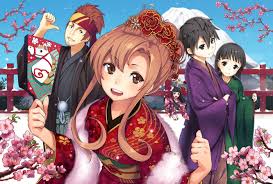 Hanestuski Traditional Japanese Badminton Game From Sword Art Online Sword Art Online Yuuki Sword Art Sword Art Online