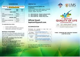 List of international conference in malaysia 2018 1. Ums Official Website 1st Borneo Quality Of Life Conference 2018 1stbqol