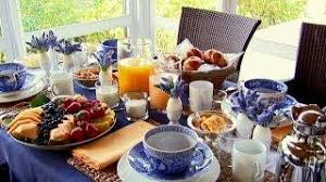 Ina Garten Brunch On A Blue And White Tablescape Start With A White Tablecloth And Layer W Easter Brunch Table Brunch Table Decorations Breakfast Entertaining