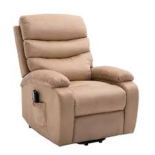 Homegear Microfiber Power Lift Electric Recliner Chair With Massage Heat And Vibration With Remote Taupe Review Recliner Chair Recliner Lift Chair Recliners