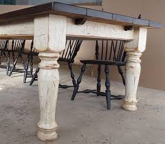 Other Design Rustic 10 Ft Farmhouse Dining Table With Oval Tapered Leg Design Farmhouse Dining Farmhouse Dining Table Farm Table
