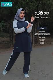 Baju olahraga untuk anda yg aktif berolahraga dengan tetap menutup aurat bersama pasangan tercinta. Baju Olahraga Muslimah Alnita Sport Asri 10 13