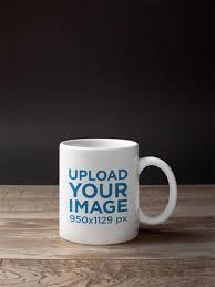 Download Coffee Mug Mockup On A Wooden Table 22369 Ris
