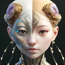 biomorphism aestetic, human chimera, swarovsky, gems, trending o...