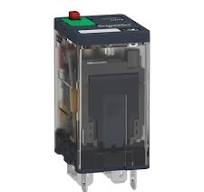 plug-in relay, Harmony electromechanical relays, 15A, 2CO, with LED,  lockable test button, 230V AC