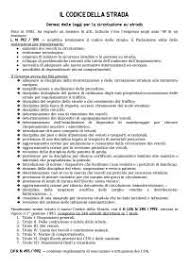 Il codice della strada è entrato in vigore il 1° gennaio 1993. Riassunto Schema Prontuario Codice Della Strada Per Concorsi Polizia Locale Docsity