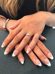French Acrylic Nails By Kim French Acrylic Nails Acrylic French Manicure French Tip Acrylic Nails Be careful in shaping the tip. pinterest