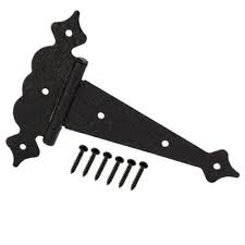 Everbilt 6 In Black Decorative Hammered Tee Hinge 13401 The Home Depot Hinges Shutters Exterior Diy Shutters