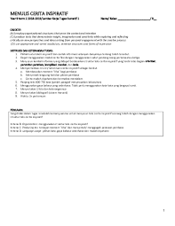 Check spelling or type a new query. Contoh Cerita Inspiratif Singkat Beserta Strukturnya Berbagi Struktur