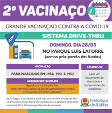 A aplicação ocorre no setor 1 da vila. Prefeitura De Itatiba Segundo Vacinaco No Domingo Agora E Vez Dos Nascidos Em 1950 1951 E 1952 Atencao Agendamento Online Obrigatorio Sera Aberto A Partir Das 7h30