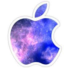 Galaxy Apple Logo Sticker Apple Logo Sticker Apple Stickers Galaxy Apples
