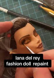 Custom Lana Del Rey Doll Repainting Process