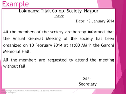 Let us discuss notice writing, how to write a notice in english. Notices Agendas And Minutes Prithvirajsingh Thakur Assistant Professor Of English G S Science Arts Commerce College Khamgaon Ppt Download