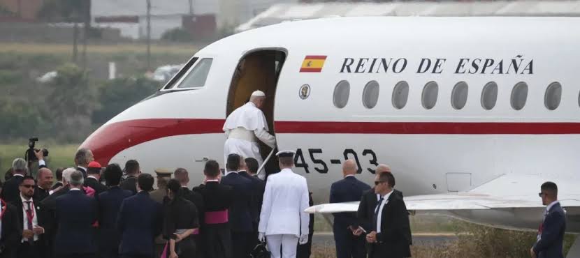 Emergencia en Tenerife: Avión del papa León XIV sufre avería y el rey  Felipe VI le presta su aeronave