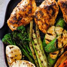 30 minute easy grilled chicken and vegetables