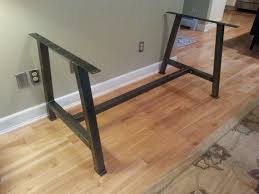 A Frame 2 Metal Table Legs With Cross Bar Steel Table Etsy Metal Table Legs Table Legs Steel Table Legs