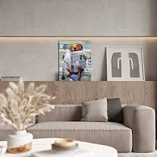 Wall pictures abstract line body art nordic posters and prints wall art canvas for living room decor. Fadalo Art Cute Dog Reading The Newpaper On Toilet Canvas Wall Art Ideas Animal Art Prints For Bathroom Living Room Decor Funny Theme Poster Framed Painting Modern Artwork Home Decoration 12 X16