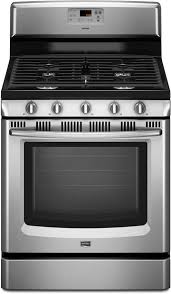 The maytag gemini double oven allows you to get double the amount of baking done in the same amount of time. Maytag Mgr8670wq 30 Inch Freestanding Gas Range With 5 Sealed Burners 17 000 Btu Speed Heat Burner 5 6 Cu Ft Precision Cooking Oven And Easy Roll Storage Drawer Bisque