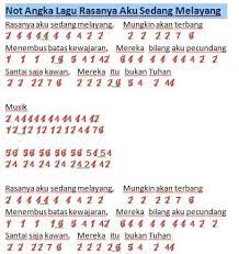 Not angka Lagu Rasanya Aku Sedang Melayang (Stand Here Alone) | Dunia Lirik Not Lagu
