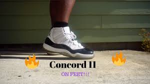 The air jordan 11 concord will be returning in its original form in december 2018. Air Jordan Retro 11 Concord 2011 On Feet Youtube