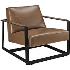 Modway Armchairs On Sale Eei 2075 Brn Seg Upholstered Faux Leather Accent Chair Brown Only Only 612 75 Leather Accent Chair Accent Chairs Reception Chair