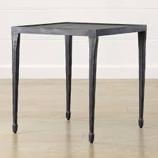 Shop Silviano Square Iron End Table Four Attenuated Tapered Legs Of Cast Iron Support The Metal Top Expertl Iron Console Table End Tables Iron Coffee Table
