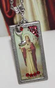 St Barbara Santa Barbara Unisex Pendant Necklace Etsy Unisex Pendant Necklace Etsy Pendant