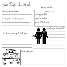 Write a suitable name for your guest book. Bridal Shower Guest Book Template Insymbio