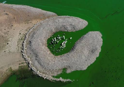 Intensa seca faz reaparecer sítio arqueológico de 5.000 a.C na Espanha