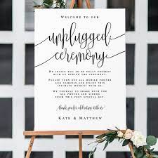 Black Unplugged Ceremony Template Rustic Unplugged Wedding Sign Large Wedding Welcome Sign Welcome To Ou Unplugged Wedding Sign Wedding Signs Unplugged Wedding