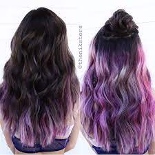 Loving The Purple And How It Peeks Out At The Bottom My Hair Is Layered So Tha Sofisty Hairstyle Hidden Hair Color Hair Color Purple Peekaboo Hair