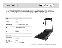 t9700 treadmill vision fitness manualzz