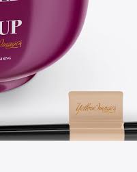 Glossy Noodle Bowl Mockup In Cup Bowl Mockups On Yellow Images Object Mockups