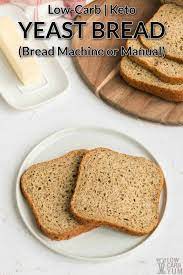 1 slice, 1/2 thick this recipe was slightly updated in june 2018 to reduce baking temperature to 325 degrees, increase cook time, and better describe signs of doneness. Keto Friendly Yeast Bread Recipe For Bread Machine Low Carb Yum
