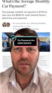 Are you surprised average car payments are over $700 a month?! It is also  surprising how much they affect your max purchase price. Let's be wise  about how we choose our next car: the timing, type of ...