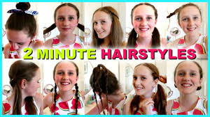 2 minute hairstyles for long hair. 10 Easy 2 Minute Hairstyles Quick And Easy Hairstyles For School Youtube