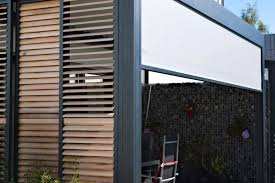 Terrassenuberdachung Mit Lamellen Sichtschutz Fur Ein Einfamilienhaus Olching Jalousien Huber Gmbh Mein In 2020 Uberdachung Terrasse Terrassenuberdachung Terrasse
