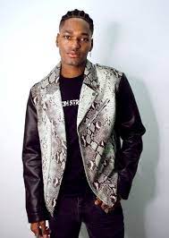Snakeskin Motorcycle Jacket Jackets Faux Leather Jacket Men Leather Jacket Men