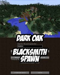 What else do black oaks need to grow? Dark Oak Blacksmith Spawn Seed Megavex Minecraft Blueprints Minecraft Plans Minecraft Architecture