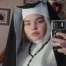 Nun's Costume Cosplay Horror Movie Valak Costume Renaissance Dress Medieval  Veil Peaked Veilhalloween Costume Nun Habit Veil Sister