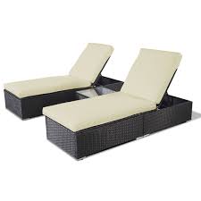 370 95 Costco 3 Pcs Approx 185 Ea Table Patio Rattan Chaise Lounge Chair Chaise Lounge Chair Bistro Chairs Outdoor Rattan Chair
