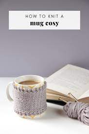 Get your free knitting pattern and video turorial by studio knit. How To Make A Knitted Mug Cosy Free Pattern Gathering Beauty