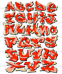 While the hard part may be. Orange Graffiti Alphabet Graffiti Schrift Alphabet Buchstaben