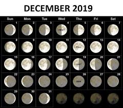 Full Moon Phases For December 2019 Month With Lunar Calendar Dates Blank Printable Calendar Moon Phase Calendar Moon Calendar Moon Phases
