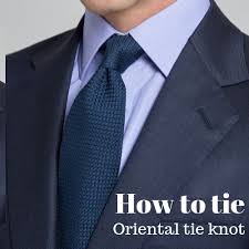 Then pull the wide end of the tie around the piece wrapping your neck (see image). How To Tie An Oriental Knot Learn Simpli