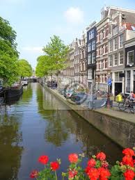 Ne doit pas être confondu avec la hollande. Amsterdam Kanal Und Maisons Bloemgracht Im Viertel Jordaan Pays Bas Fototapete Fototapeten Myloview De