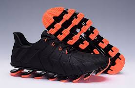 Adidas Black And Orange Running Shoes On Feet Mens Adidas Springblade Pro Black Orange Trainers Running Shoes On Sale Adidas Shoes Orange Trainers