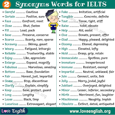 24 synonyms for « decorate ». 180 Useful Synonyms Words List Ielts Vocabulary Love English