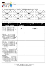 Atividades Para Educadores Atividades Com Numeros Ate 599 Atividades Numerais Atividades Palavras